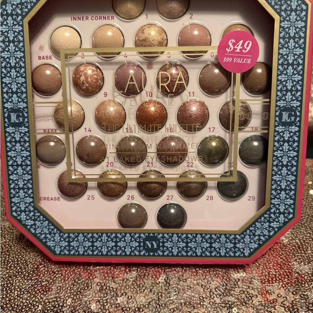LAURA GELLER Ultimate Baked "Minimalism Maximized" Eyeshadow Palette, 31 Shades